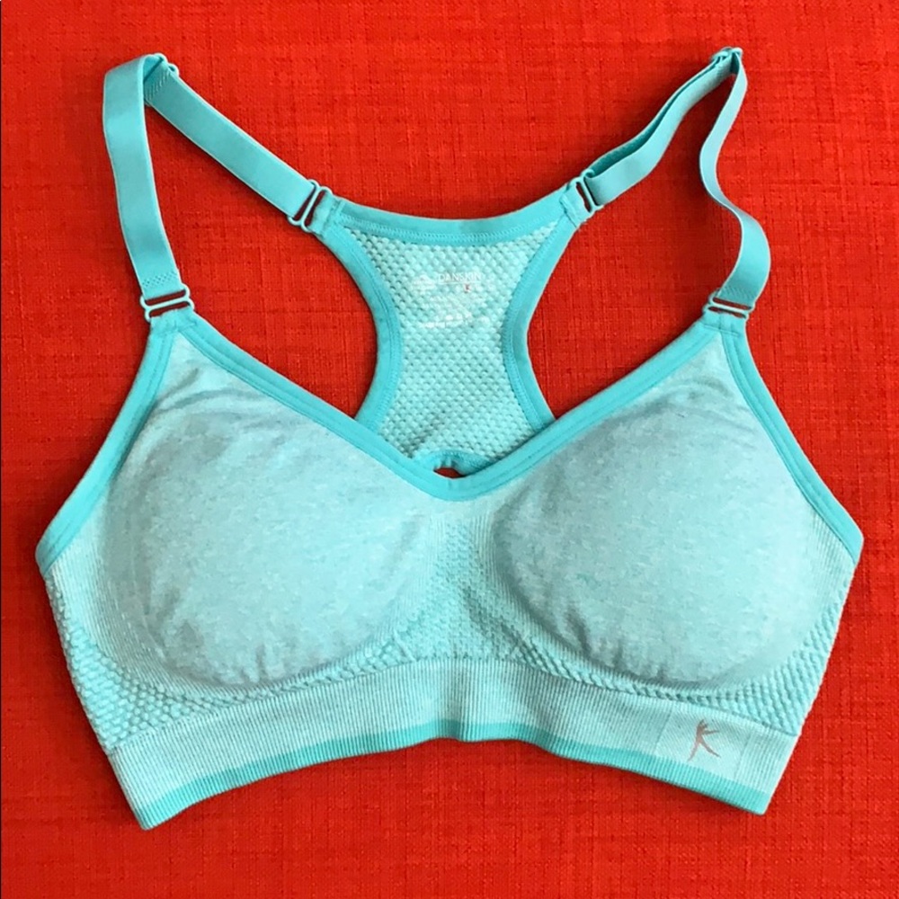 Blue Danskin sports bra